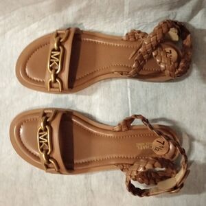 Michael Kors flat ankle strap sandals